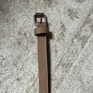 Tan skinny belt